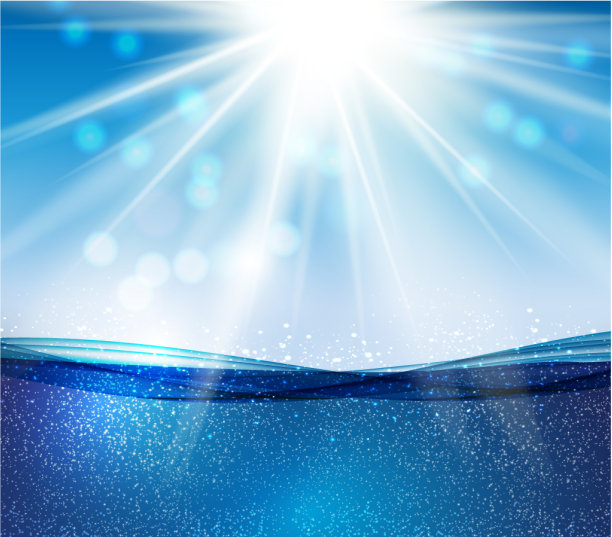 摘要蓝色水下海浪背景图片下载