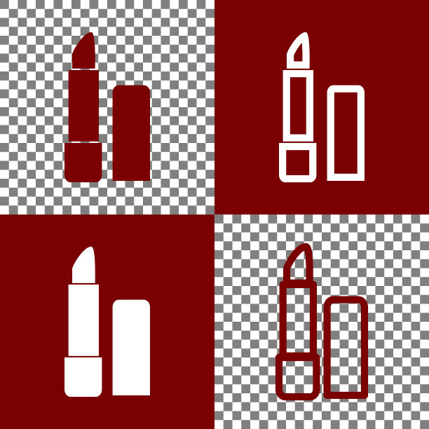 发油简单标志博尔多和白色图标图片下载