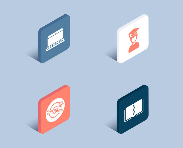 笔记本学生和目标图标书的签名图片下载