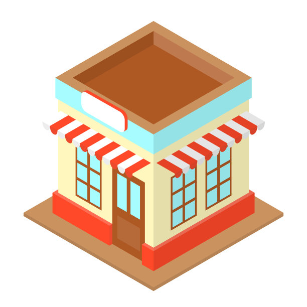 商店等距带符号图片下载