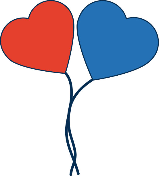 气球是爱心和平放飞的装饰象征图片下载