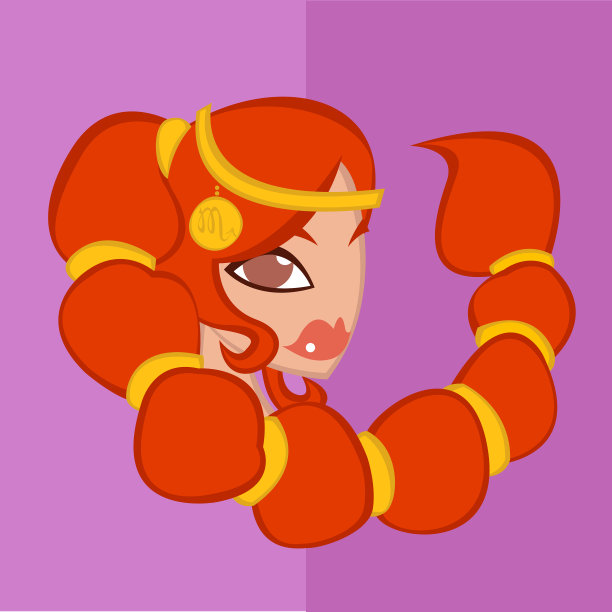 天蝎座少女神话主题图片下载