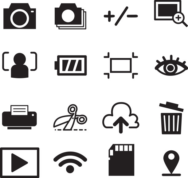 相机模式图标符号图片下载