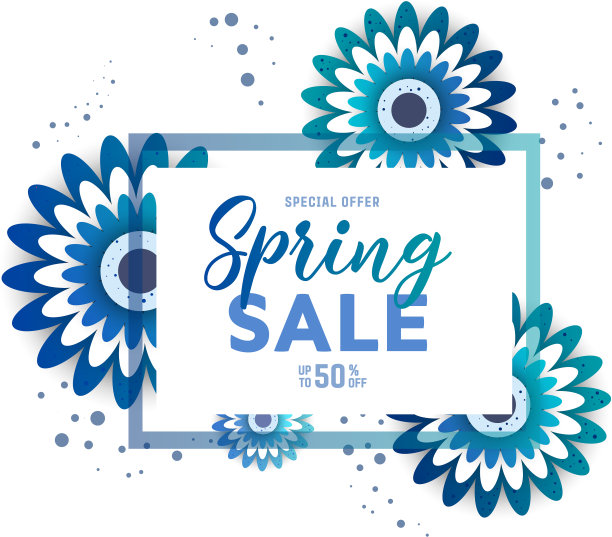 纸张艺术春季大甩卖图片下载