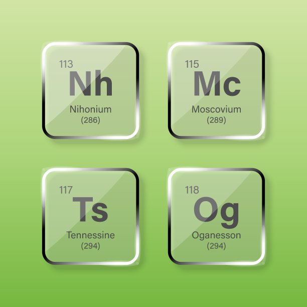 莫斯科Nihonium，田纳西和奥格内松图片下载