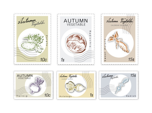 邮票一套秋菜纸杯图片下载