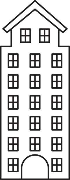 建筑构造孤立图标图片下载