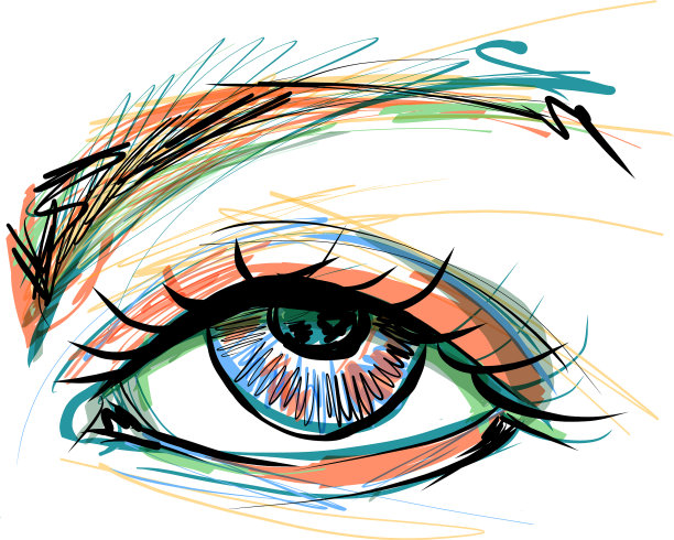 漂亮的眼睛和长长的睫毛图片下载