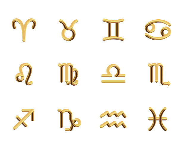 黄金十二宫一套黄道十二宫的金图片下载