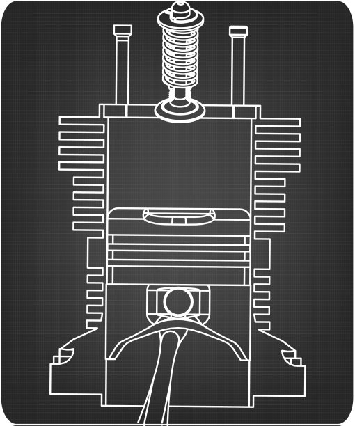 活塞和阀门呈灰色图片下载
