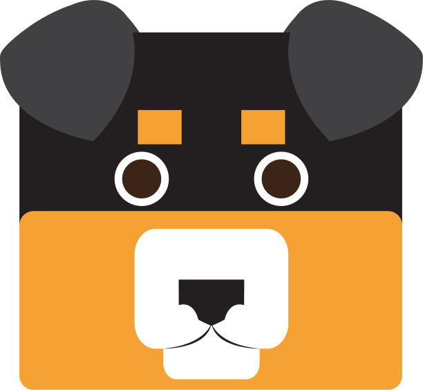 孤立的狗脸图片下载