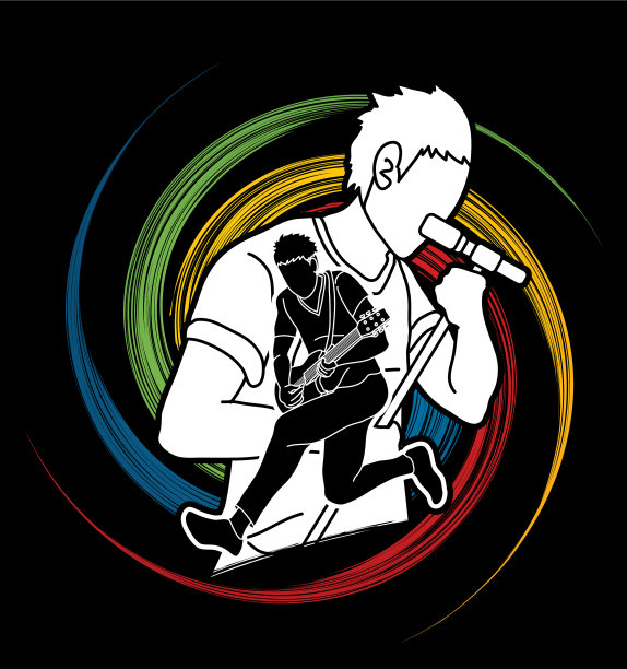 音乐家和乐队一起演奏音乐图片下载