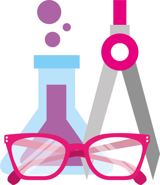 试管化学眼镜和罗盘用品图片下载