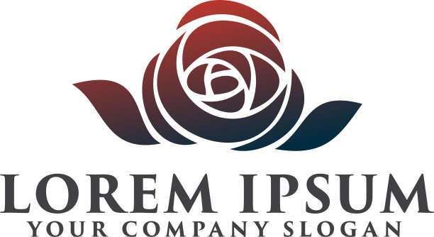 花卉标志婚庆标志设计理念图片下载