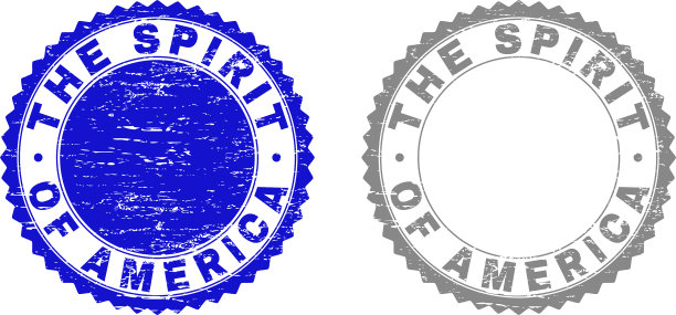 美国精神的垃圾摇滚刮花了印章图片下载