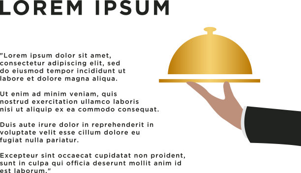 食品钟形标志设计模板图片下载