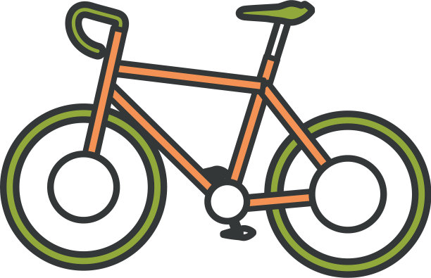 自行车比赛孤立图标图片下载