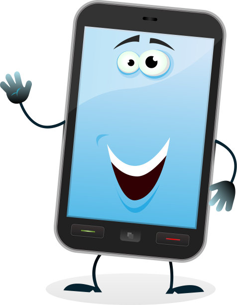 卡通手机人物图片下载