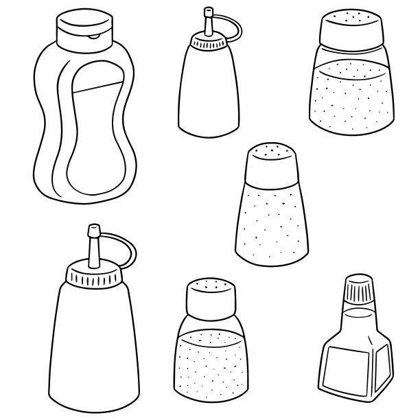 调味品瓶子合集图片下载