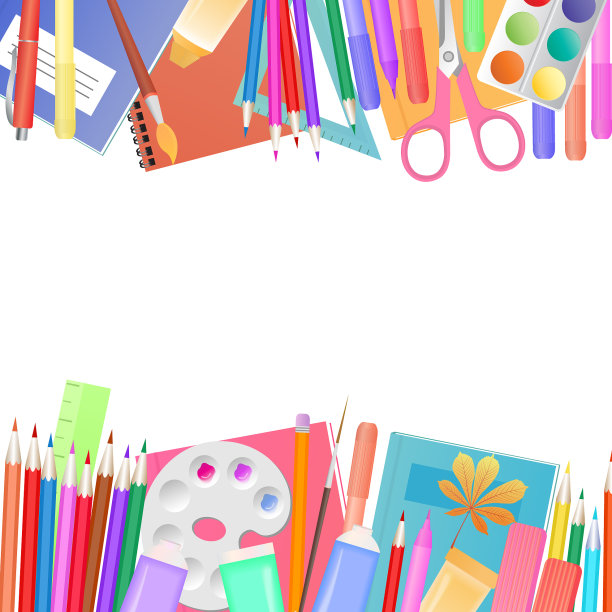 回到学校概念的一套科目图片下载