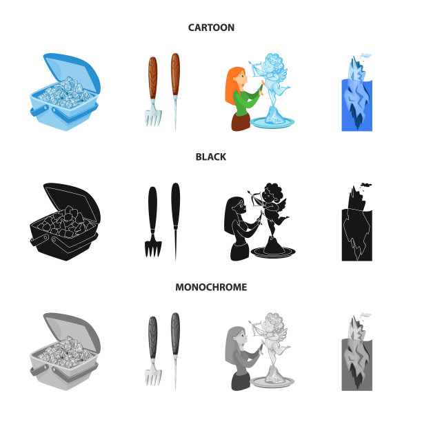 设计的纹理和冷冻标志集图片下载