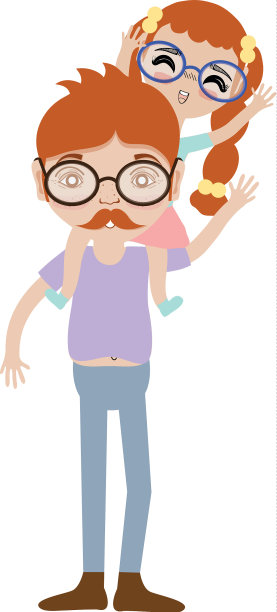 好爸爸和她的女儿玩图片下载