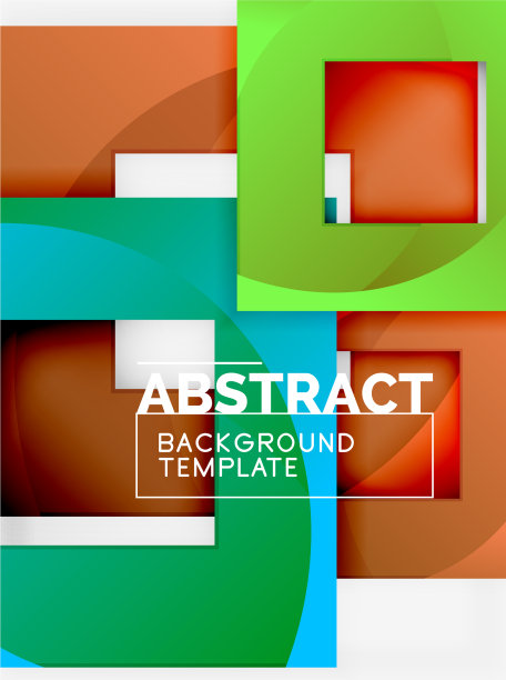 颜色方块组成与文字几何图片下载