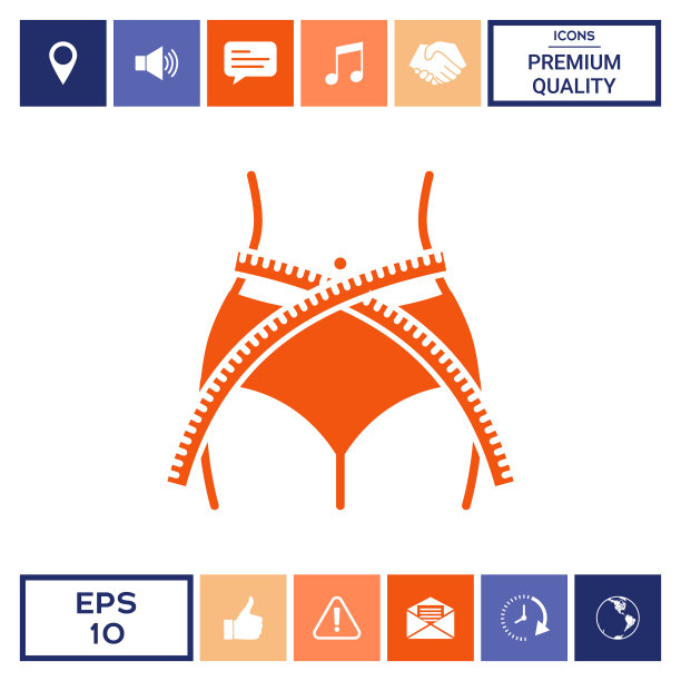 女性用卷尺量腰围节食减肥图片下载