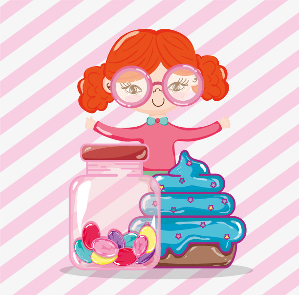 女孩和甜图片下载