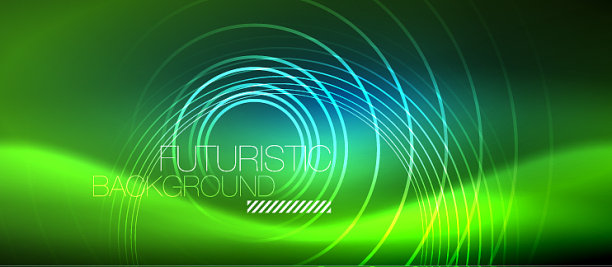 霓虹发光圈背景图片下载