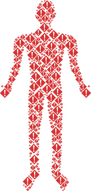 警告人图图片下载