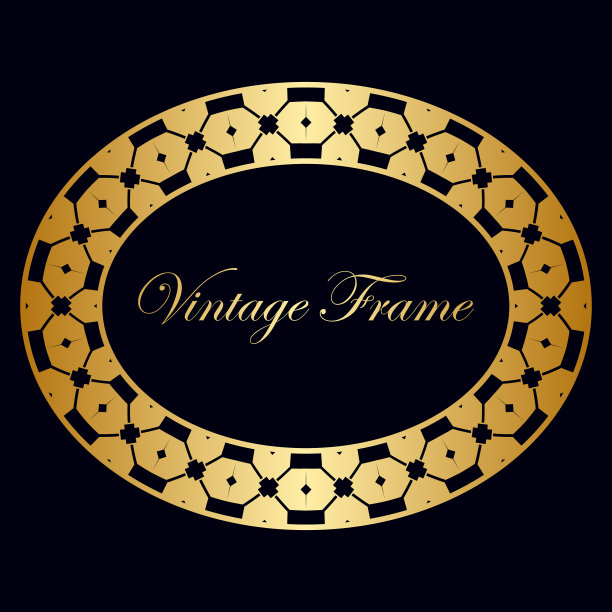 装饰艺术复古边框图片下载