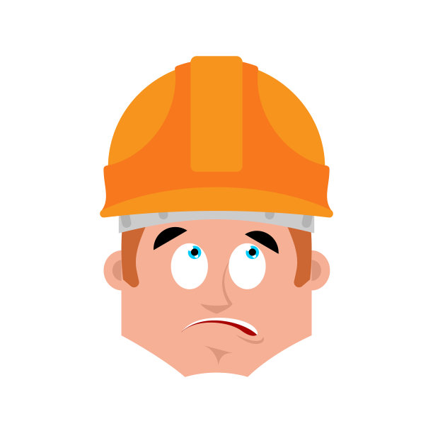 建设者惊讶的情绪化身工作者图片下载
