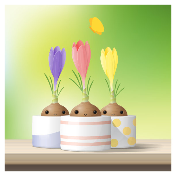 你好，春天的番红花图片下载