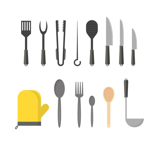 卡通炊具套装排图片下载