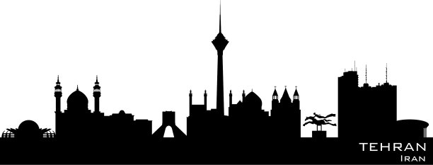伊朗德黑兰城市天际线轮廓图片下载