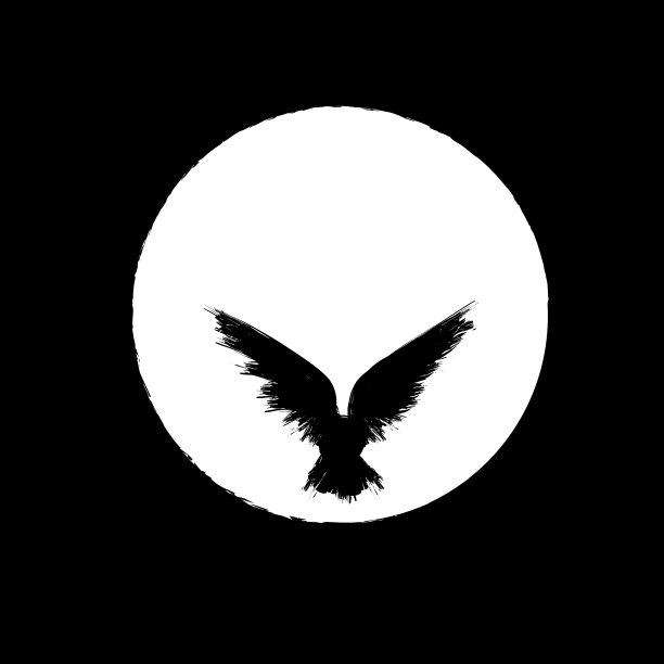 白月乌鸦图片下载
