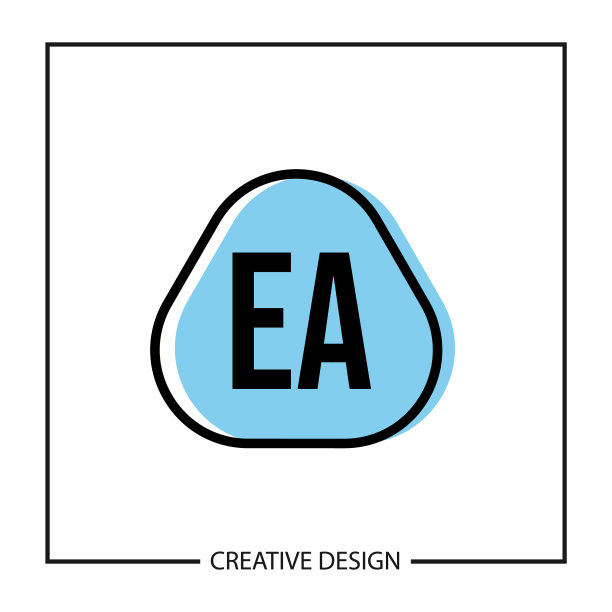 字母EA Logo设计模板图片下载