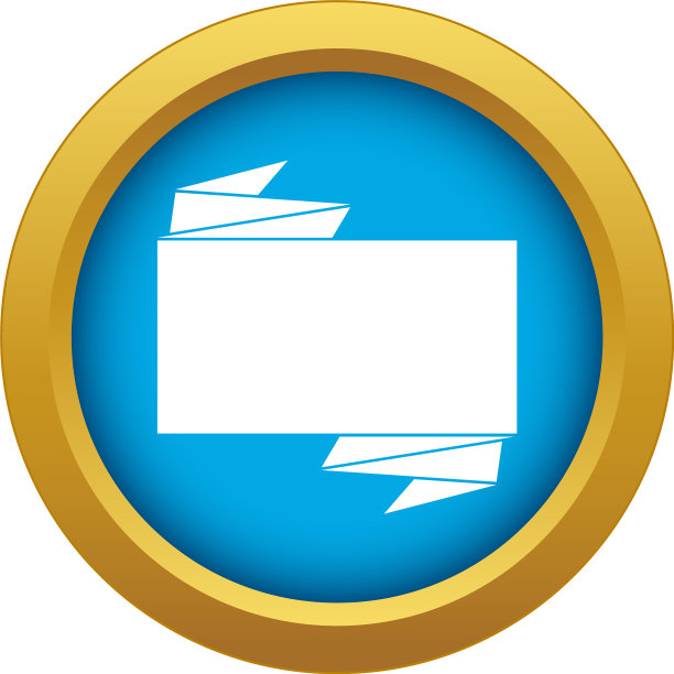 黑色旗帜图标蓝色孤立图片下载