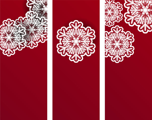 新年或圣诞节的横幅或传单设计图片下载