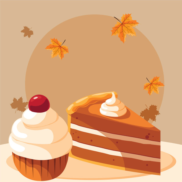 蛋糕和纸杯蛋糕设计图片下载