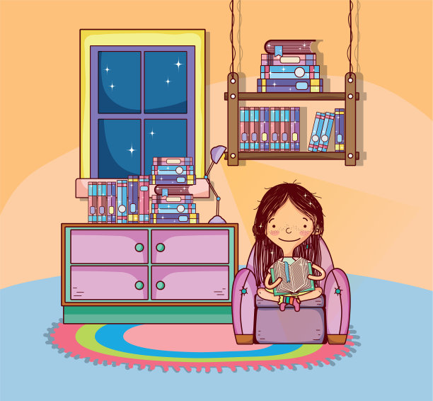 有书的女孩漫画图片下载