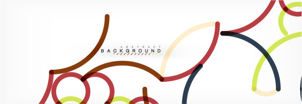 卷曲波浪线抽象背景设计图片下载