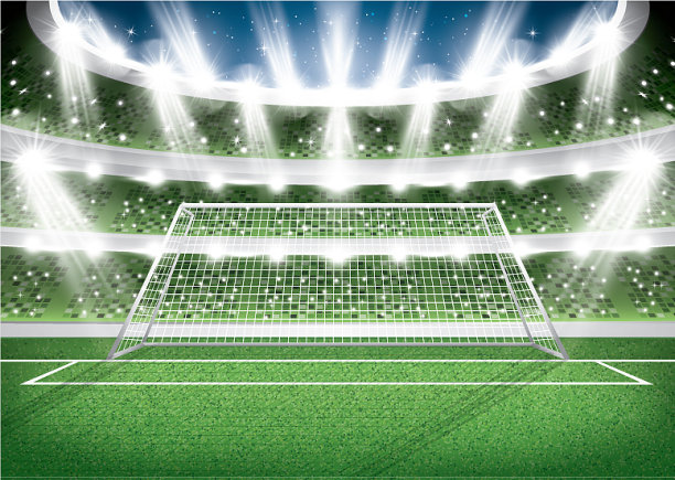 足球场、门柱、足球场图片下载