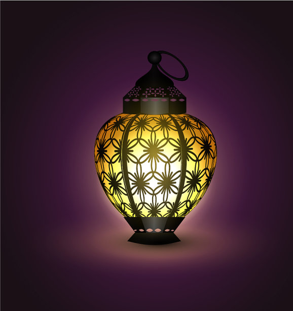 斋月卡里姆阿拉伯灯笼图片下载