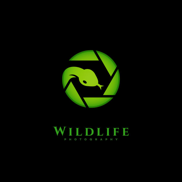 野生动物摄影标志图片下载