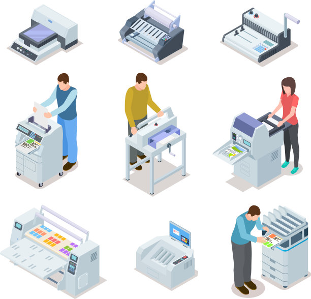 印刷厂设备打印机绘图仪胶印图片下载