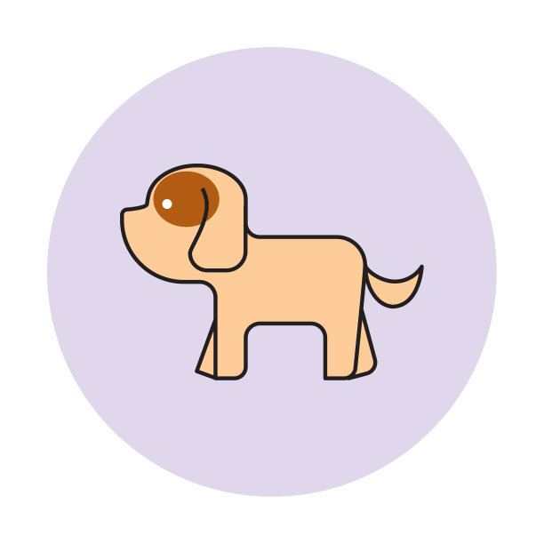 可爱的卡通狗图片下载