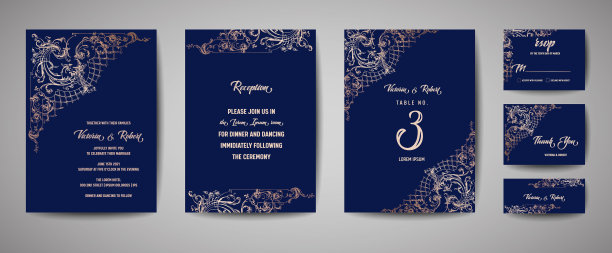 古董婚礼保存日期邀请卡图片下载