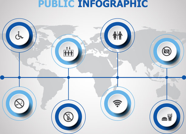 信息图形设计与公共图标图片下载
